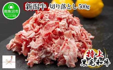 [無地熨斗]新潟和牛 南魚沼産 にいがた 黒毛和牛 切り落とし 500g