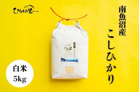 【令和7年産新米予約】最高金賞 南魚沼産コシヒカリ 白米5kg もっちり甘い！ ひらくの里ファーム【2025年10月上旬より順次発送予定】