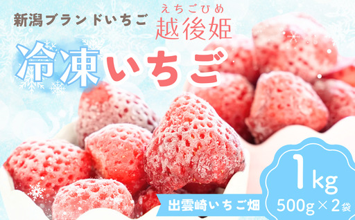 【冷凍いちご】冷凍イチゴ１kg | 新潟県 出雲崎町