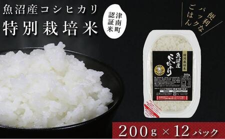 令和7年産新米 パックご飯 魚沼産コシヒカリ「特別栽培米」200g×12袋 パックライス 新潟県 津南町 有限会社イタバ