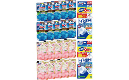 液体ブルーレット Premium PERFUME&除菌EX 付替えセット各10個&トイレ洗浄中(6錠)×2個 詰め替え 詰替え 付け替え 付替え