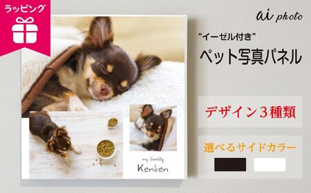 アイフォト-ペット写真パネル イーゼル+ラッピング付き