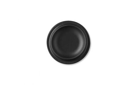 colmレザートレイ丸型Sサイズ　ブラック　立体成型で作った本革製トレー