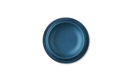 colmレザートレイ丸型Sサイズ　ブルー　立体成型で作った本革製トレー