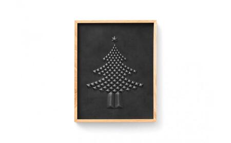 colm ツリー ブラック「本革を立体成型してつくったクリスマスツリー」