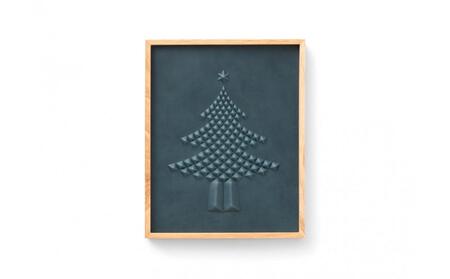 colm ツリー ブルー「本革を立体成型してつくったクリスマスツリー」