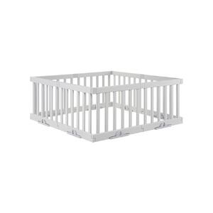 パーテーションにも使えるベビーサークル 8枚セット　ライトグレー
