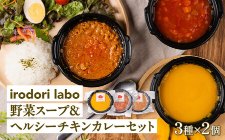 [ふるさと納税]野菜スープ&ヘルシーチキンカレー6個セット 冷凍 人気スープ 時短 手軽 具だくさんスープ