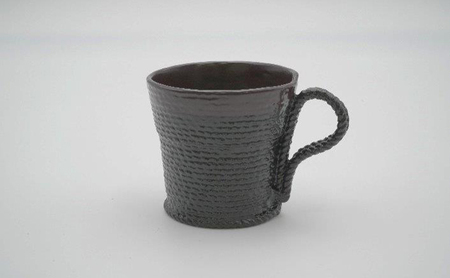 【高岡漆器】紐 マグカップ 紫・黒 シンプル おしゃれ 手作り 伝統工芸品 富山県 高岡