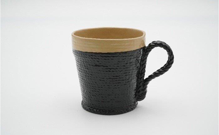 【高岡漆器】紐 マグカップ 白・黒  シンプル おしゃれ 手作り 伝統工芸品 富山県 高岡
