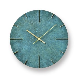 掛け時計 Quaint 斑紋ガス青銅色 AZ15-06 GN 壁掛け時計 時計 Lemnos レムノス インテリア 民芸品 工芸品 工芸 伝統技術 壁掛け