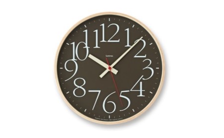 AY clock RC[電波時計]/ ブラウン (AY14-10 BW)Lemnos レムノス 時計