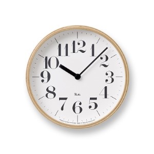 掛け時計 グッドデザイン賞受賞 時計 RIKI CLOCK WR-0401S Lemnos レムノス 壁掛け時計 インテリア