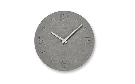 珪藻土の時計(掻き落とし仕上げ) / グレー(NY21-03 GY) レムノス Lemnos 時計