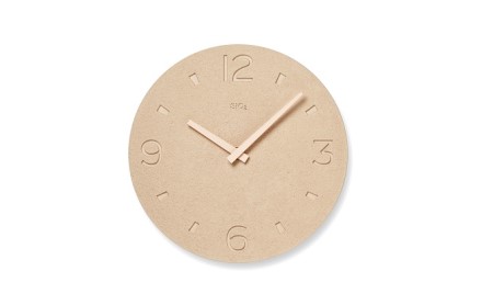 珪藻土の時計(掻き落とし仕上げ) / ピンク(NY21-03 PK) レムノス Lemnos 時計