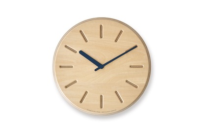 Paper-Wood CLOCK line/ネイビー(DRL19-06 NV) レムノス Lemnos 時計