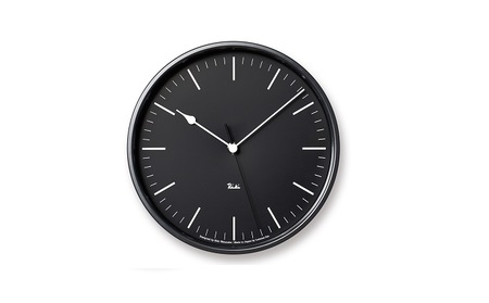 RIKI STEEL CLOCK［電波時計］/ブラック（WR08-24 BK） レムノス Lemnos 時計