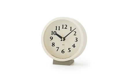 m clock［電波時計］/ アイボリー （MK14-04 IV） レムノス Lemnos 時計