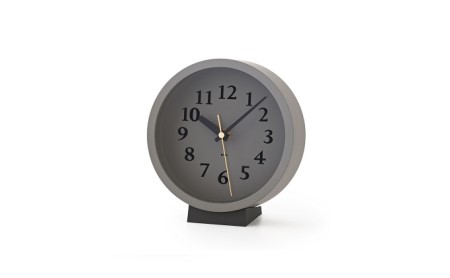 m clock[電波時計]/ グレー (MK14-04 GY) レムノス Lemnos 時計