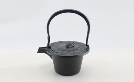 [高岡銅器]アルミ鋳物 燗鍋 市松黒色