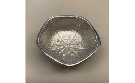 [高岡銅器]錫製 ぐい呑み 五角梅