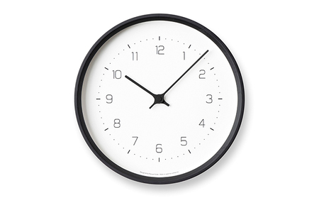 NEUT wall clock / ブラック(KK22-09 BK)
