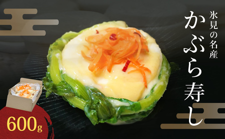 氷見の名産 かぶら寿し600g入 簡易包装ダンボールケース入り [2025年11月中旬以降順次発送] 漬物 かぶら 郷土料理 富山県 氷見市
