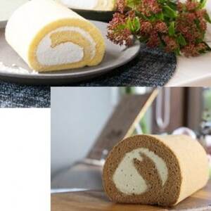 [グルテンフリー]高道(たかんど)ロール 2本セット プレーン&ほうじ茶(冷凍)麹スイーツ[配送不可地域:離島]