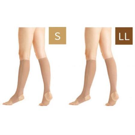 キュッとひきしめレッグシェイパー2枚セット(ベージュ・Sサイズ、ベージュ・LLサイズ)【1289653】