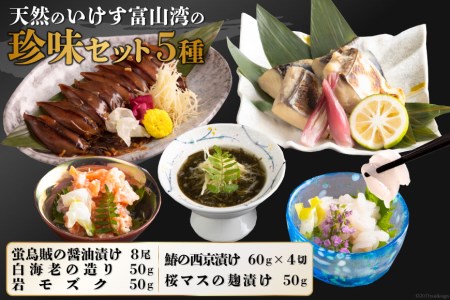 富山の珍味セット５種＜立山貫光ターミナル＞【富山県舟橋村】