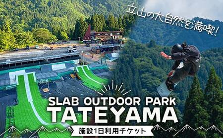 SLAB OUT DOOR PARK TATEYAMA 1�����p�� �`�P�b�g �{�� �̌� �A�E�g�h�A �X�|�[�c F6T-907