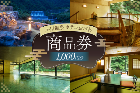 商品券 小川温泉 ホテルおがわ 1000円 1枚 [小川温泉開発 富山県 朝日町 34310497]