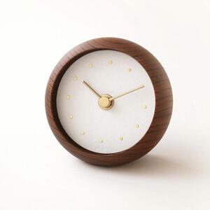 はなもっこ 置時計 【水晶　ブラウン】