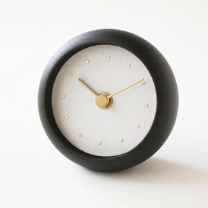 はなもっこ 置時計 【水晶　ブラック】