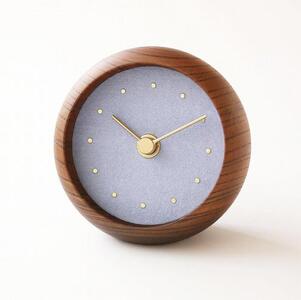 はなもっこ 置時計 【紫雲　ブラウン】