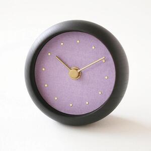はなもっこ 置時計 【藤紫　ブラック】