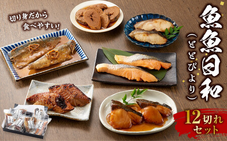 切り身6種×各2個 個包装で便利 魚魚日和(ととびより)12切セット