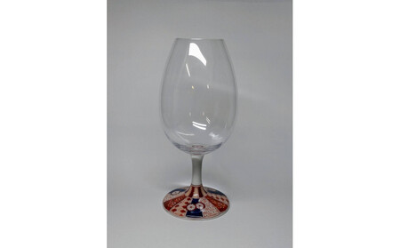 酒グラス 菊花文 赤 九谷焼