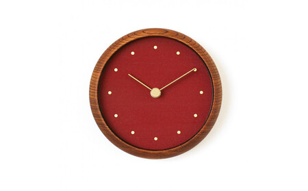 はなもっこ 掛時計 辰砂 ブラウン