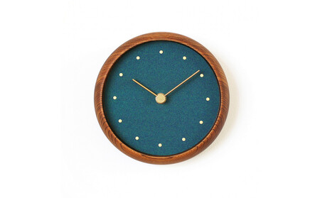 はなもっこ 掛時計 群緑 ブラウン