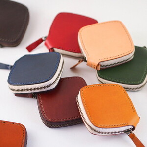 小銭だけ入れ 本革 ハンドメイド 財布