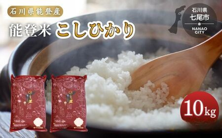 令和7年産 コシヒカリ 能登米 (5kg×2袋) | 世界農業遺産に認定された『能登の里山里海』で育まれたお米 国産 石川県 七尾市 ※2025年12月中旬頃より順次発送予定