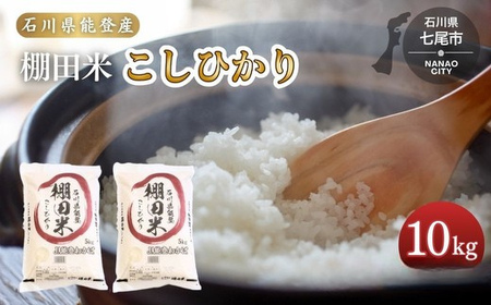 令和7年産 棚田米 こしひかり10kg(5kg×2袋)米 | 世界農業遺産に認定された『能登の里山里海』で育まれたお米 石川県 七尾市 能登 ※2025年12月中旬頃より順次発送予定