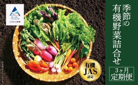 【有機JAS認定サラダ野菜】西田農園　季節の野菜詰合せ　3ヶ月定期便 030071