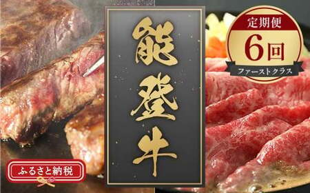 [和牛セレブ]能登牛 定期便「ファーストクラス」全6回 牛肉 最高級 定期便 黒毛和牛 能登牛 和牛セレブ