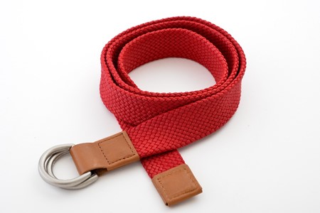 組紐 ベルト CLVER ダブルD 30mm 赤 【 ベルト 】