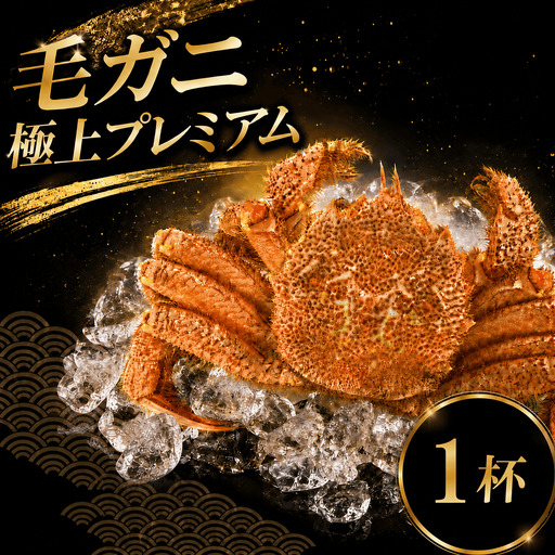 [ 2026年9月~10月発送 ] 姫丸の毛ガニ・極上プレミアム 茹で上げ900g〜1000g 1杯