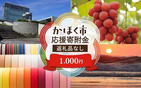 [返礼品なし]石川県 かほく市 応援寄附金 1,000円分 | 支援 純粋寄附