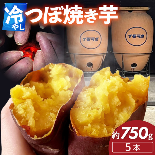 【先行予約】さつまいも 冷やし 壺 焼きいも 5本 約750g  / さつまいも
