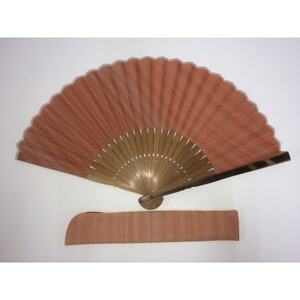 牛首紬 扇子セット(焼縁・さくら)_装飾品・工芸品 服飾小物 _